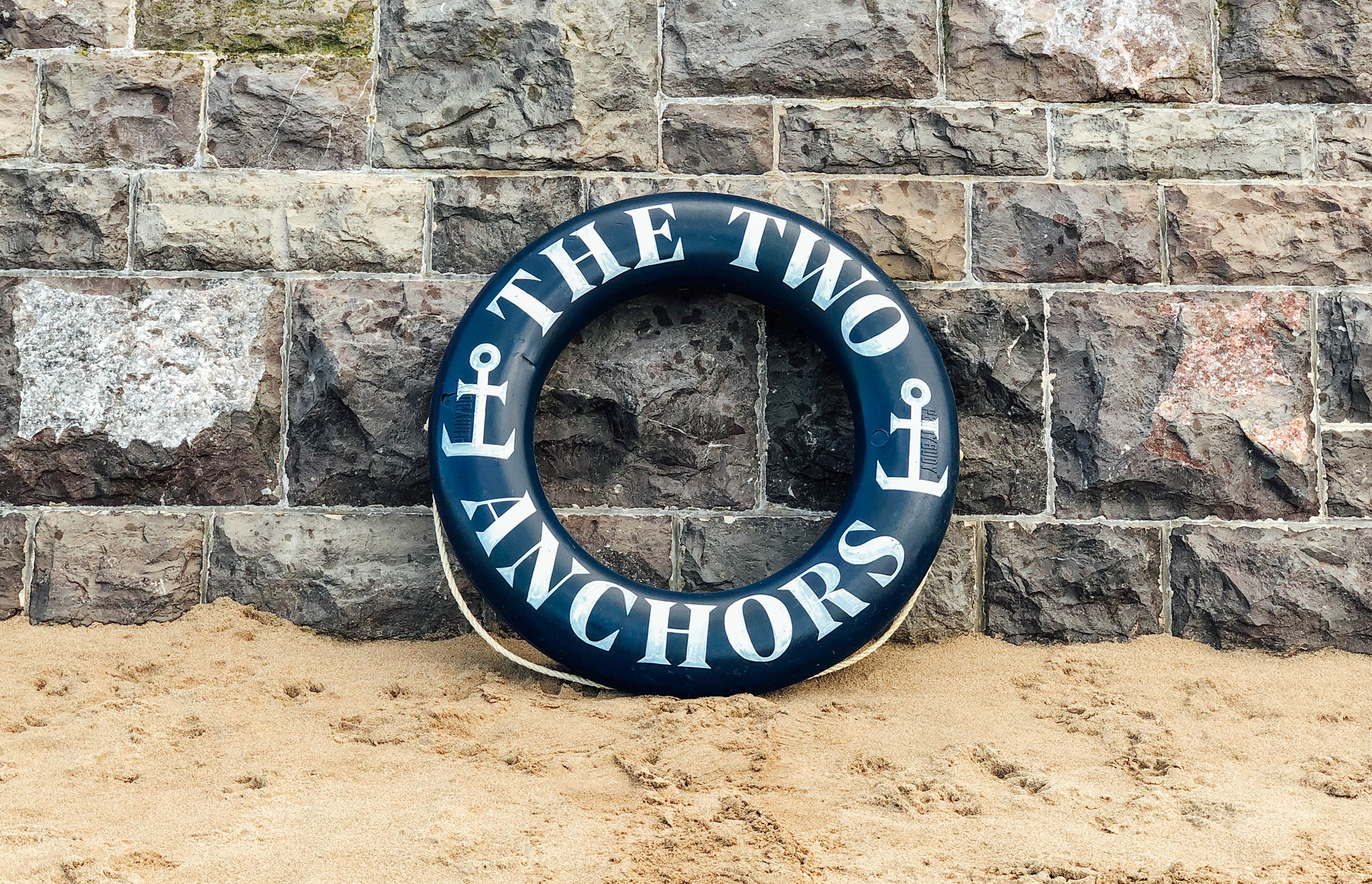 The Two Anchors Brand Branding Signage Seafood Fish Brand Graphic Design Photography Shellfish Logo Ogmore-by-Sea Wales Type Typography