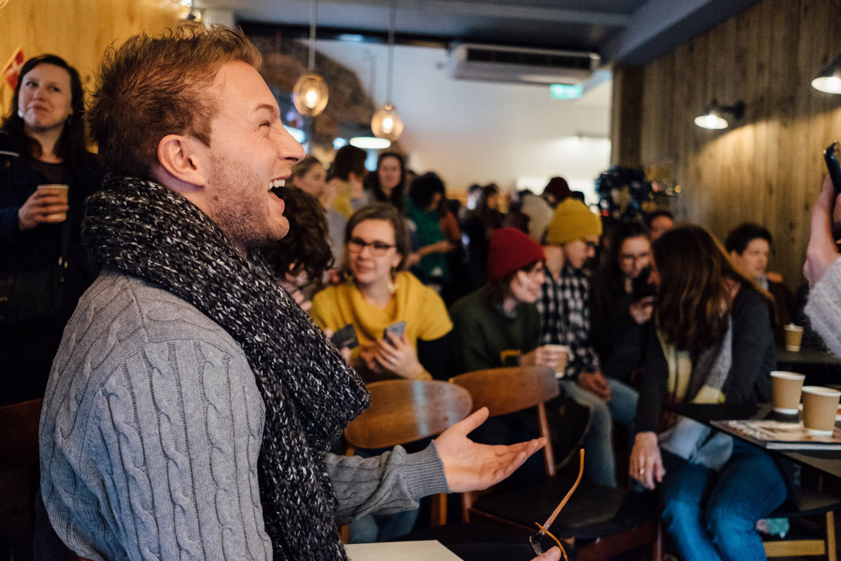 The lovely bunch of attendees from Betina Skovbro's talk at Brød.