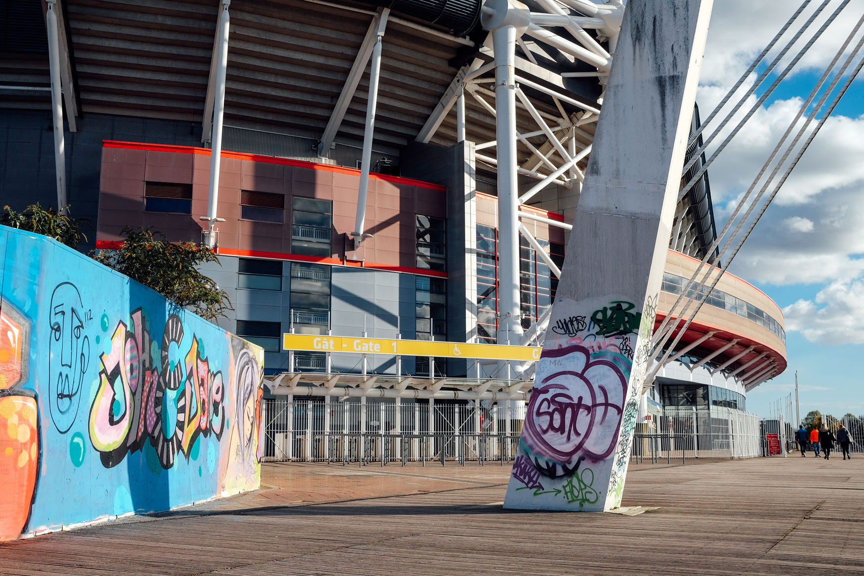 João Pequito pluzbrut graffiti creative branding brand graphic design marketing colour cardiff principality stadium millennium callum richards sarah burley gareth strange