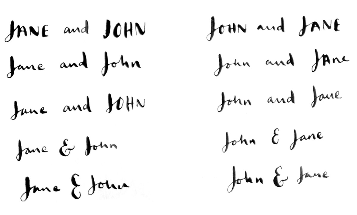 John & Jane Logo Typography Ampersand