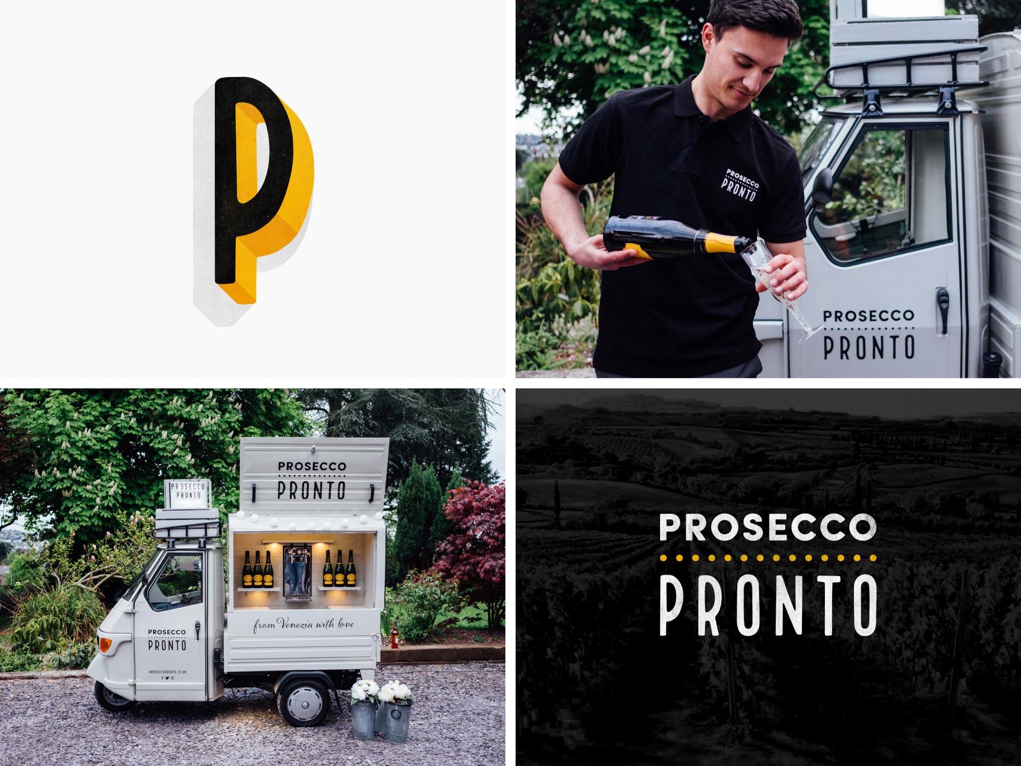 graphic design branding studio ampersand john & jane prosecco pronto