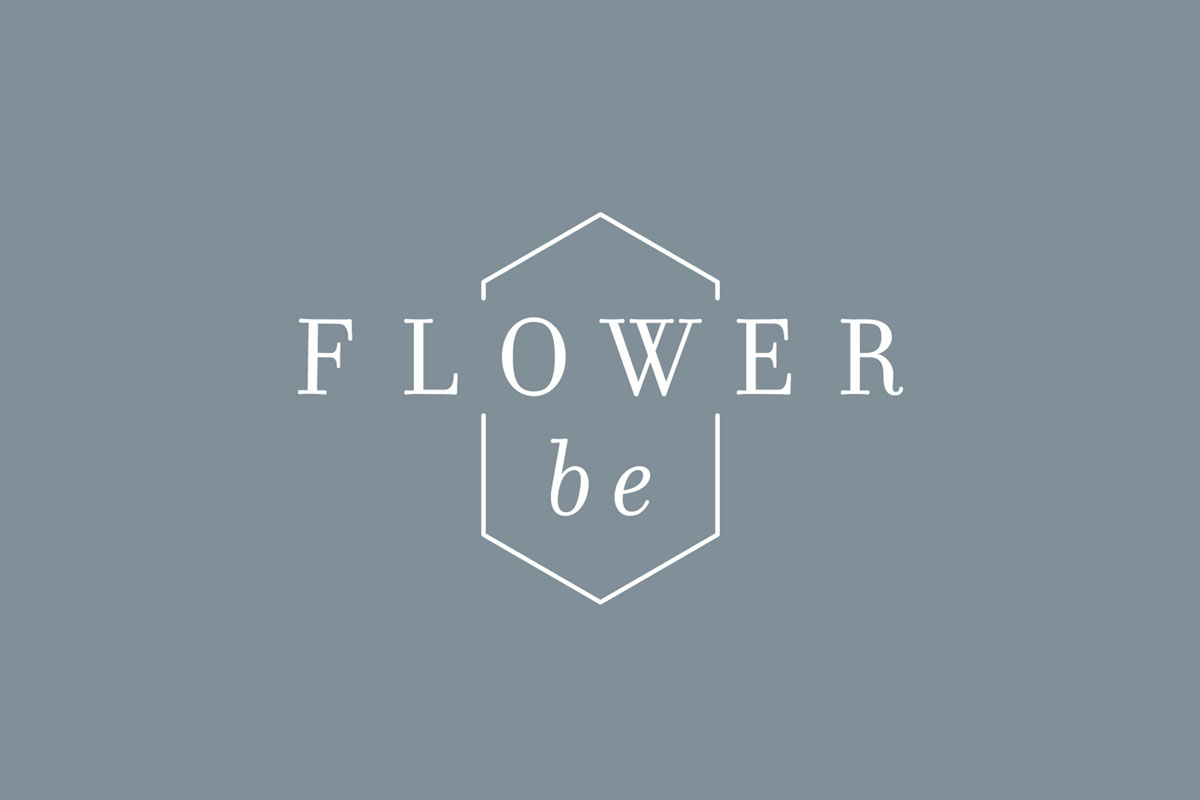 FlowerBe Florist Flowers Branding Logo Graphic Design Photography Interior Design Logo