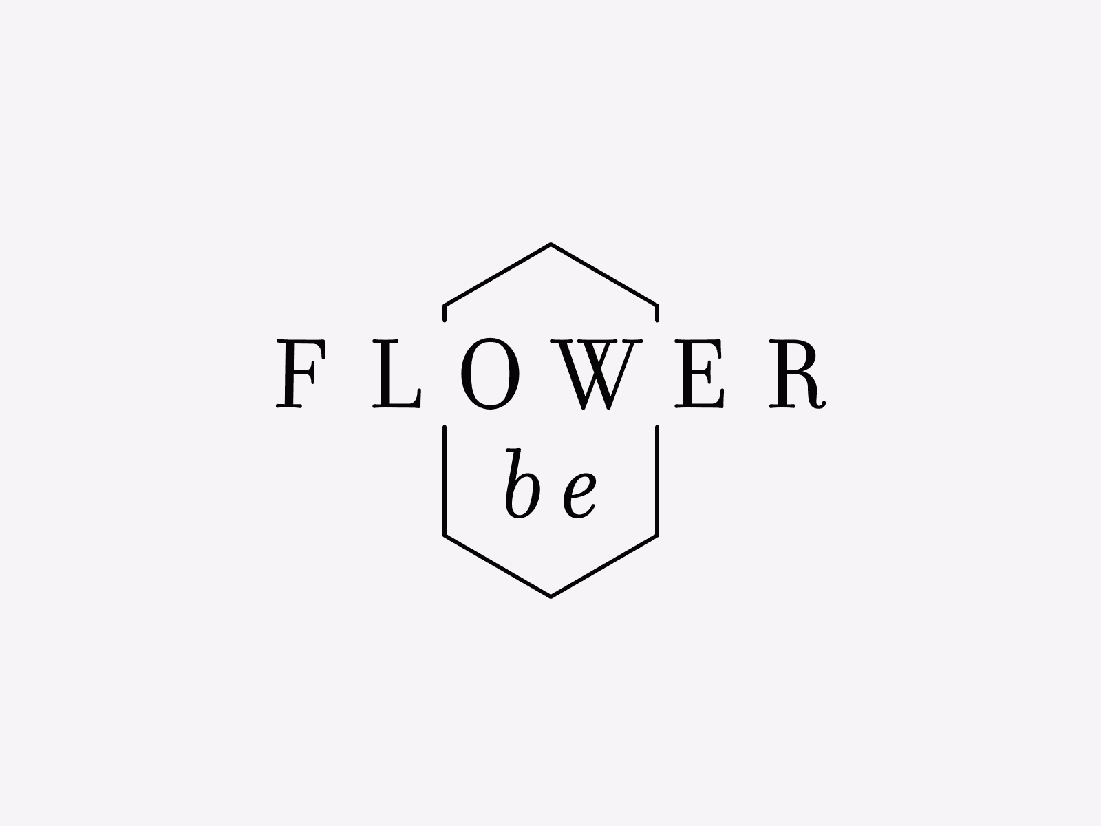 FlowerBe Florist Flowers Branding Logo Graphic Design Photography Interior Design Logo