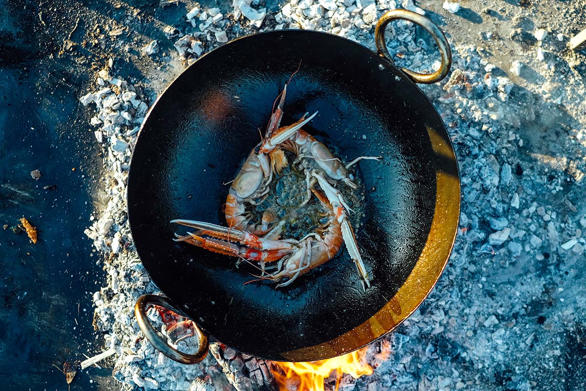 The Two Anchors Seafood Fish Brand Graphic Design Photography Shellfish Logo Ogmore-by-Sea Wales Type Typography